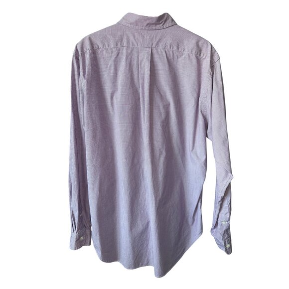 Ralph Lauren Classic Fit Purple Gingham Button-Down Shirt Long Sleeve 16 1/2 XXL - Picture 4 of 5